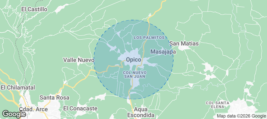 Opico Airbnb map